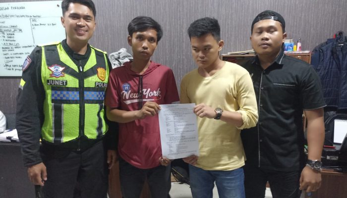 Patroli PJR Polda Banten Ringkus Dua Terduga Penusukan Calon Penumpang Bus