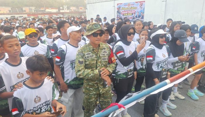 Peringati HUT ke-81 TNI, Koramil dan KOK Parungpanjang Sukses Gelar Fun Run 5K yang Aman dan Solid ‎