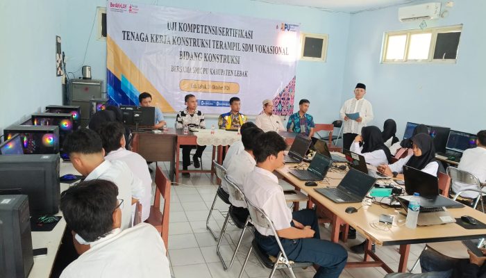 ‎BJKW III Jakarta dan LSP ATAKI Dorong Daya Saing Vokasi Melalui Uji Kompetensi Konstruksi di SMK PU Lebak