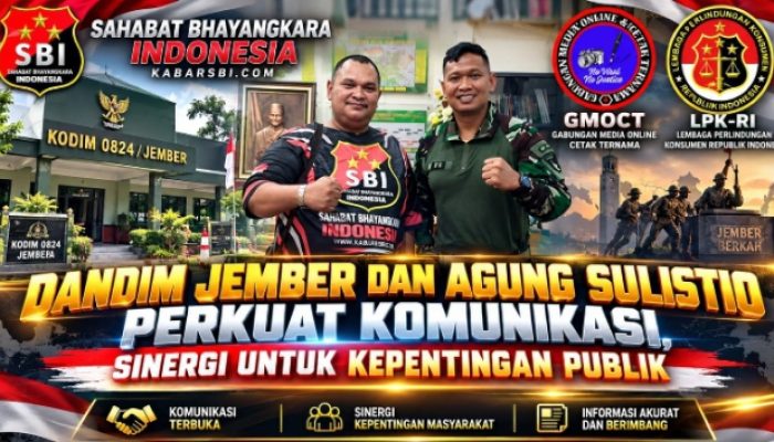Dandim Jember dan Agung Sulistio Perkuat Komunikasi, Sinergi untuk Kepentingan Publik