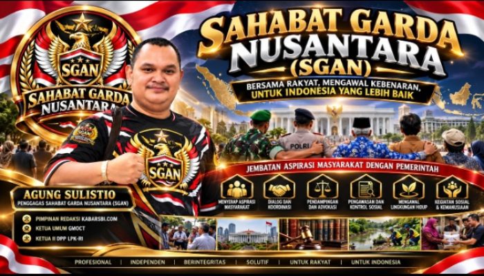 Agung Sulistio Gagas SGAN, Organisasi yang Disiapkan Jadi Jembatan Aspirasi Rakyat dan Pemerintah