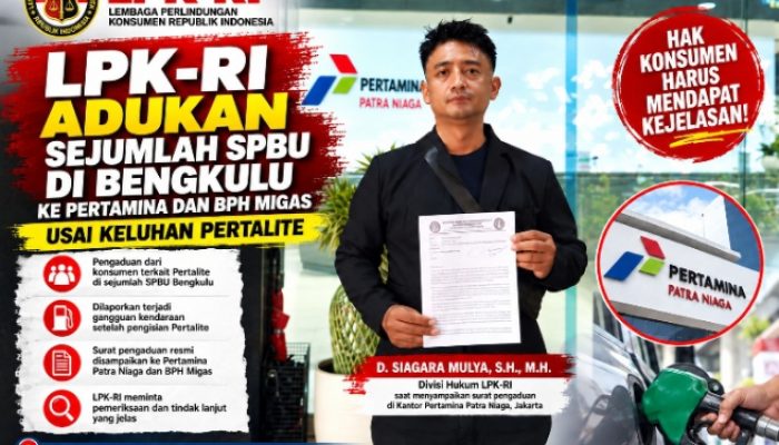 LPK-RI Adukan Sejumlah SPBU di Bengkulu ke Pertamina dan BPH Migas Usai Keluhan Konsumen Pertalite